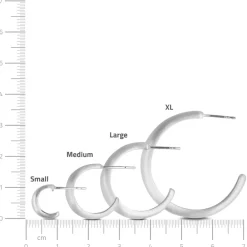 byBiehl smykker ByBiehl Ocean Flow Hoops Small øreringe 4-4201-R| Sølvsmykker|Øreringe