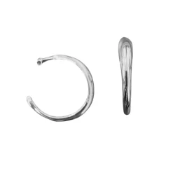 byBiehl smykker ByBiehl Ocean Flow Hoops XL Polished øreringe 4-4207P-R| Sølvsmykker|Øreringe