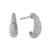 byBiehl smykker ByBiehl Ocean Flow Sparkle Hoops Small øreringe 4-4204-R| Sølvsmykker|Øreringe