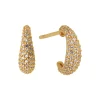 byBiehl smykker ByBiehl Ocean Flow Sparkle Hoops Small øreringe 4-4204-GP| Forgyldte Sølvsmykker|Øreringe