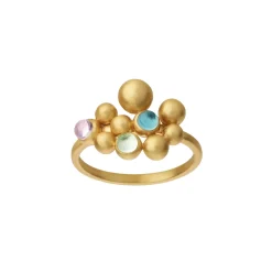 byBiehl smykker ByBiehl Pebbles Colors ring 5-3801M-GP| Forgyldte Sølvsmykker|Ringe