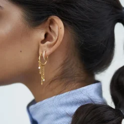 byBiehl smykker ByBiehl Sparkle Hoops Mini øreringe 4-029A-GP| Forgyldte Sølvsmykker|Øreringe