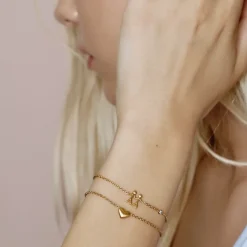 byBiehl smykker ByBiehl Together My Love armbånd 2-2002A-GP| Forgyldte Sølvsmykker|Armbånd