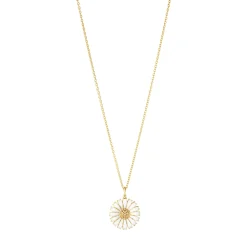Georg Jensen Daisy halskæde 20001774| Forgyldte Sølvsmykker|Halskæder