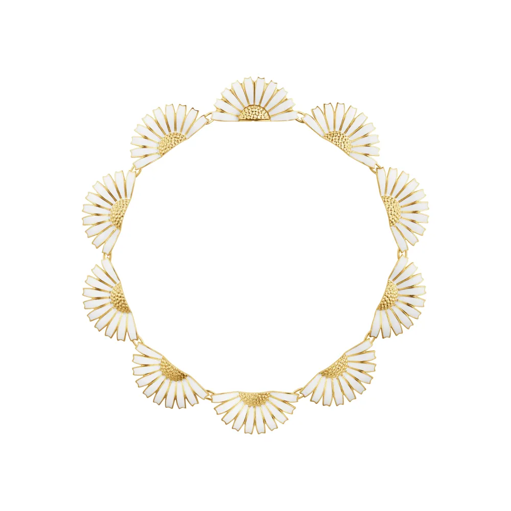 Georg Jensen Daisy halskæde 20001554| Forgyldte Sølvsmykker|Halskæder