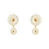 Georg Jensen Daisy øreringe 20001670| Forgyldte Sølvsmykker|Øreringe