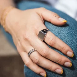 IX Studios smykker IX Studios Polished Curb ring DMN0309RHPO| Herresmykker|Ringe