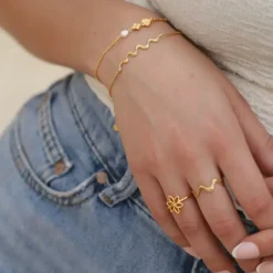 Izabel Camille smykker Izabel Camille Romance armbånd A3153GS| Forgyldte Sølvsmykker|Armbånd