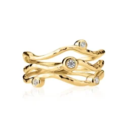 Izabel Camille smykker Izabel Camille Vera ring A4182GS| Ringe|Forgyldte Sølvsmykker