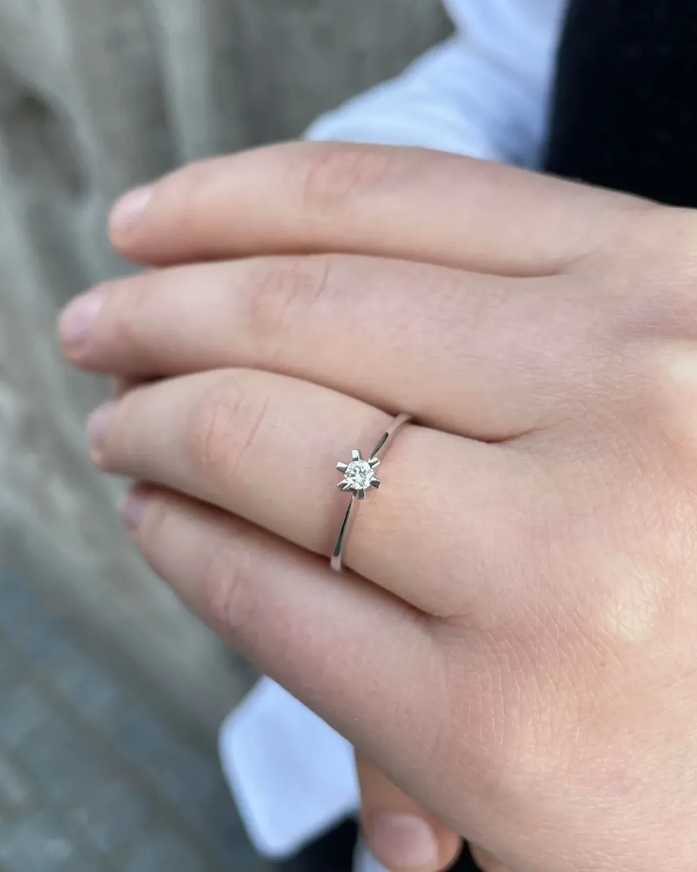 Jan Jørgensen smykker Jan Jørgensen Brillanz diamantring hvidguld 0,10 ct| Guldsmykker|Diamantringe
