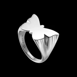 Jane Kønig smykker Jane Kønig Butterfly signet ring BSR-HS23-S| Ringe|Sølvsmykker
