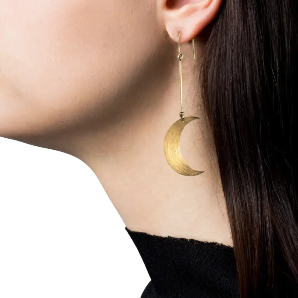 Jane Kønig smykker Jane Kønig Half Moon ørering JKHM001-G| Forgyldte Sølvsmykker|Øreringe