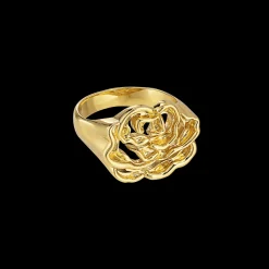 Jane Kønig smykker Jane Kønig Rosie Signet ring RSR-HOL23-G| Ringe|Forgyldte Sølvsmykker