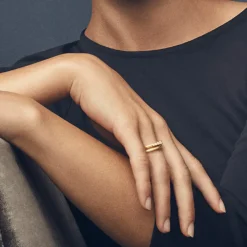 Julie Sandlau smykker Julie Sandlau Finesse ring RI149 GD CZ| Ringe|Forgyldte Sølvsmykker