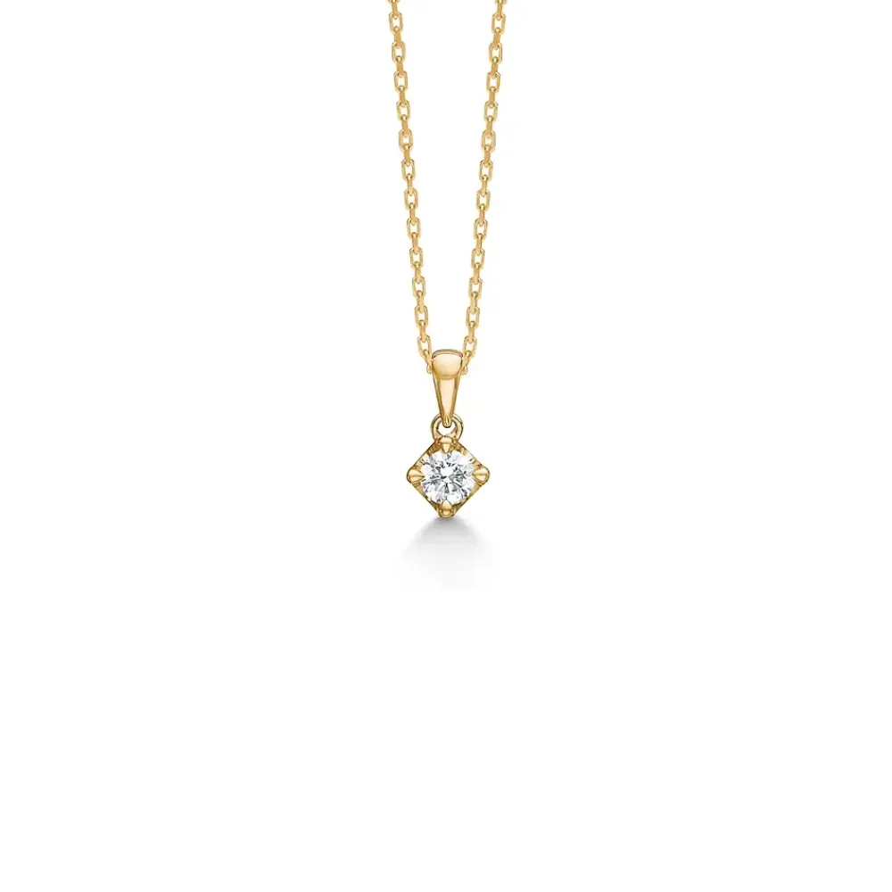 Mads Z smykker Mads Z Crown vedhæng 0,16ct 1531616| Guldsmykker|Vedhæng