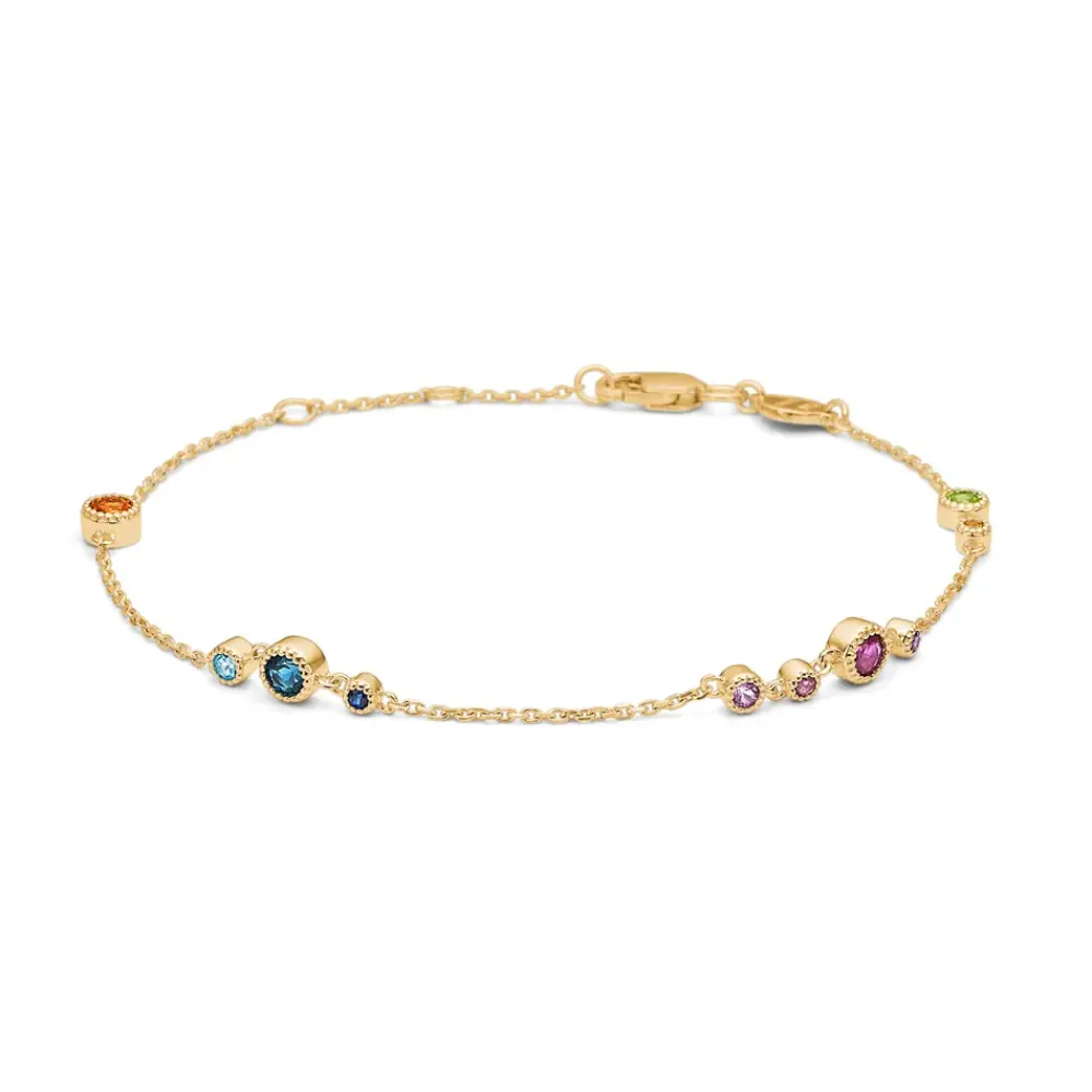Mads Z smykker Mads Z Luxury Rainbow armbånd 1554062| Guldsmykker|Armbånd