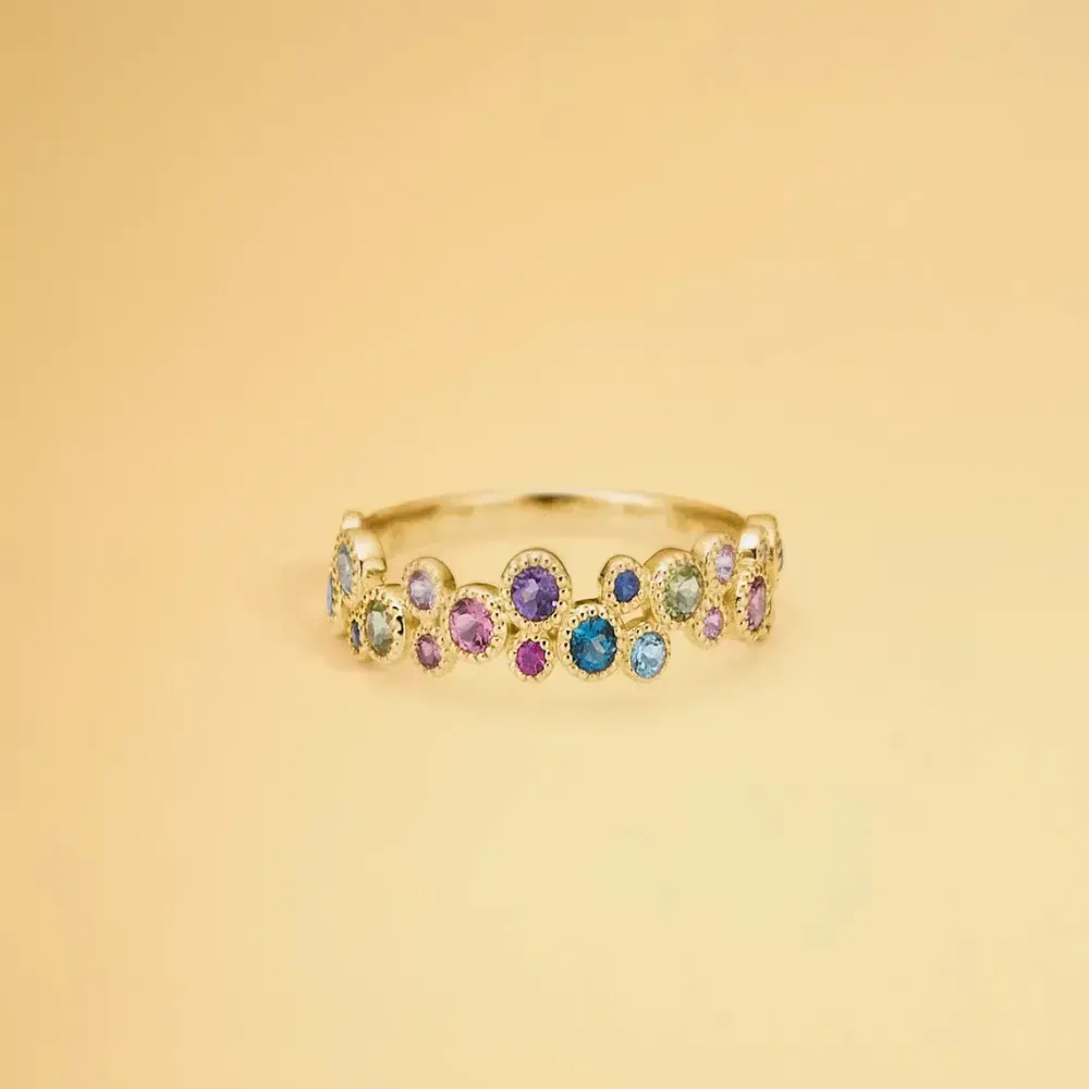 Mads Z smykker Mads Z Luxury Rainbow Petite ring 1544066| Guldsmykker|Ringe