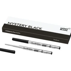 Mont Blanc Mystery Black M refill Ballpoint pen 128211| Skriveredskaber