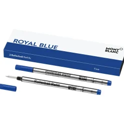Mont Blanc Royal Blue F refill Rollerball 128232| Skriveredskaber