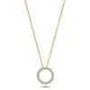 Nuran smykker Nuran Cirkel vedhæng 0,14ct V2205 014| Guldsmykker|Halskæder