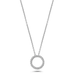 Nuran smykker Nuran Cirkel vedhæng 0,14ct V2205 014H| Guldsmykker|Halskæder