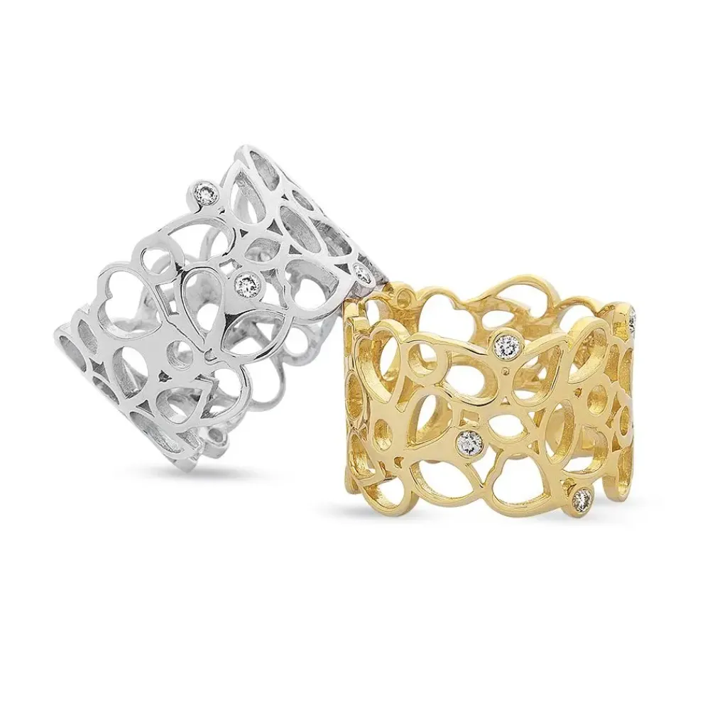 Nuran smykker Nuran ring R2926 012H| Guldsmykker|Ringe