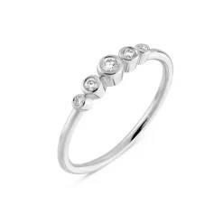 Nuran smykker Nuran Tube ring 0,10ct R1061 010H| Guldsmykker|Ringe