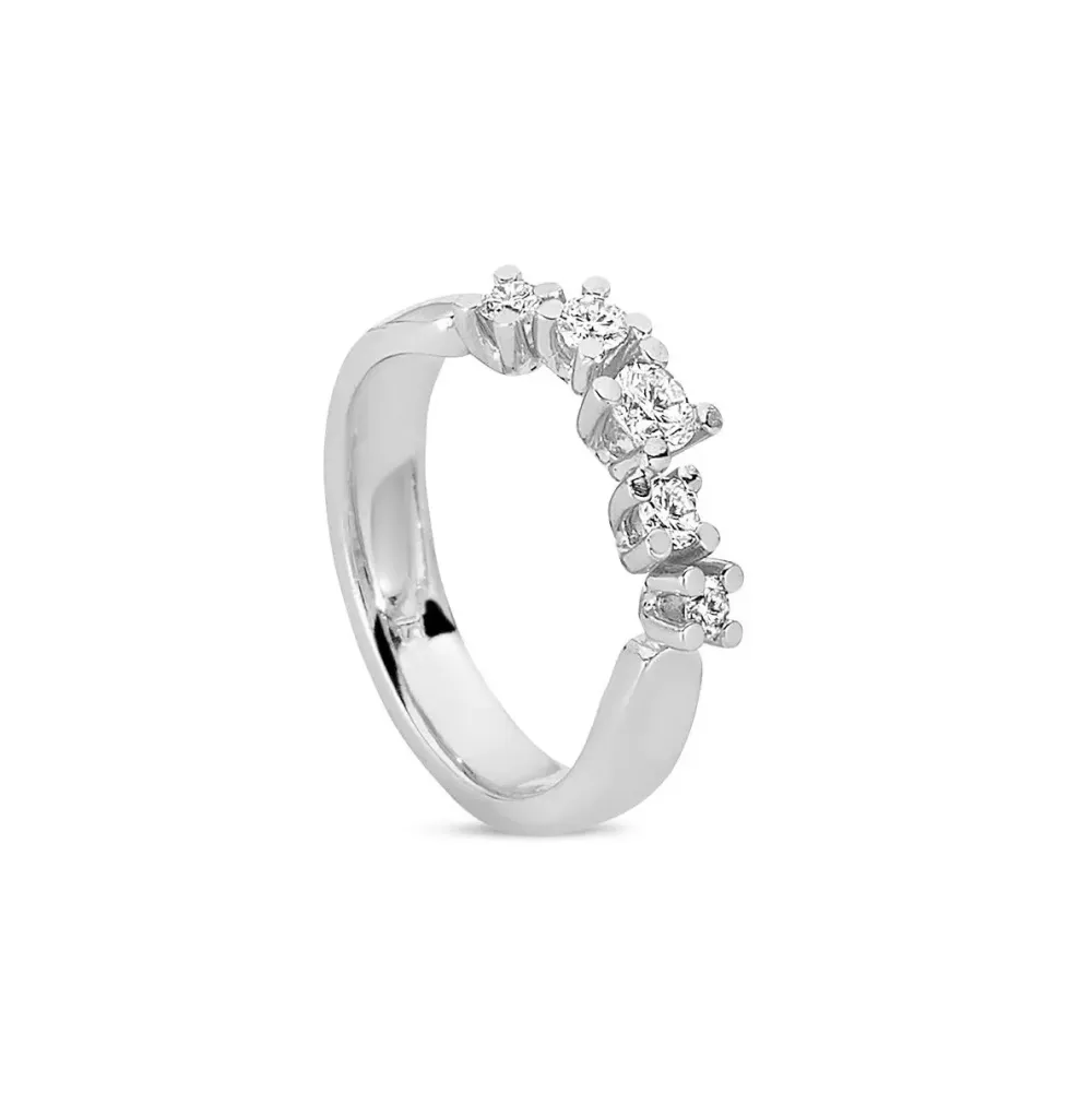 Nuran smykker Nuran Twist ring 0,31ct R1004 031H| Guldsmykker|Ringe