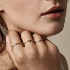 Nuran smykker Nuran Zoe ring 0,03ct R2314 003| Guldsmykker|Ringe