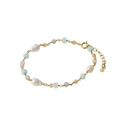 Pernille Corydon smykker Pernille Corydon Mellow Blue armbånd B-375-GP| Forgyldte Sølvsmykker|Armbånd