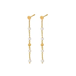 Pernille Corydon smykker Pernille Corydon Ocean Pearl øreringe E-434-GP| Forgyldte Sølvsmykker|Øreringe