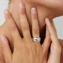 Pernille Corydon smykker Pernille Corydon Ocean Shine ring R-417-GP| Forgyldte Sølvsmykker|Ringe