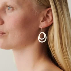 Pernille Corydon smykker Pernille Corydon Small Double Drops øreringe E-156-S| Sølvsmykker|Øreringe
