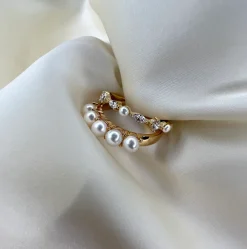 Sif Jakobs Jewellery Sif Jakobs Adria Piccolo ring SJ-R12260-PCZ-YG| Ringe|Forgyldte Sølvsmykker