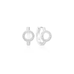 Sif Jakobs Jewellery Sif Jakobs Biella Creolo Piccolo øreringe SJ-E3532-CZ| Øreringe|Sølvsmykker