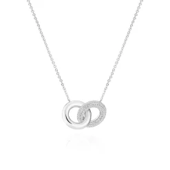 Sif Jakobs Jewellery Sif Jakobs Carrara Due Piccolo halskæde SJ-N2477-CZ| Sølvsmykker|Halskæder
