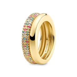 Sif Jakobs Jewellery Sif Jakobs Carrara ring SJ-R2476-XCZ-YG| Forgyldte Sølvsmykker|Ringe