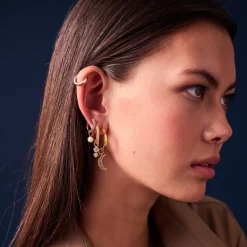 Sif Jakobs Jewellery Sif Jakobs Ellera Circolo Due charm SJ-CH2372-CZ-YG| Vedhæng|Forgyldte Sølvsmykker