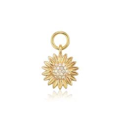 Sif Jakobs Jewellery Sif Jakobs Ellera Girasole charm SJ-CH2382-CZ-YG| Forgyldte Sølvsmykker|Øreringe