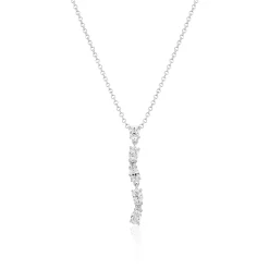Sif Jakobs Jewellery Sif Jakobs Ellera Ovale Lungo halskæde SJ-N2421-CZ| Sølvsmykker|Halskæder