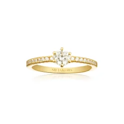 Sif Jakobs Jewellery Sif Jakobs Ellera Uno Grande ring SJ-R42282-CZ-YG| Ringe|Forgyldte Sølvsmykker