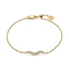 Sif Jakobs Jewellery Sif Jakobs Ellera Waves armbånd SJ-B3859-CZ-YG| Forgyldte Sølvsmykker|Armbånd