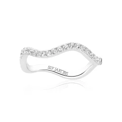 Sif Jakobs Jewellery Sif Jakobs Ellera Waves ring SJ-R3869-CZ| Sølvsmykker|Ringe