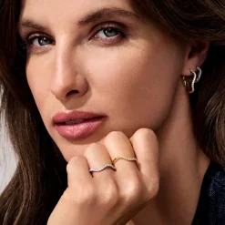 Sif Jakobs Jewellery Sif Jakobs Ellera Waves ring SJ-R3869-CZ| Sølvsmykker|Ringe