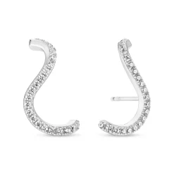Sif Jakobs Jewellery Sif Jakobs Ellera Waves øreringe SJ-E3890-CZ| Sølvsmykker|Øreringe