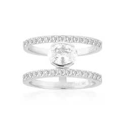 Sif Jakobs Jewellery Sif Jakobs Ellisse Carezza Grande ring SJ-R2358-CZ| Ringe|Sølvsmykker