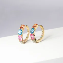 Sif Jakobs Jewellery Sif Jakobs Ellisse Creolo øreringe SJ-E2315-XCZ-YG| Øreringe|Forgyldte Sølvsmykker