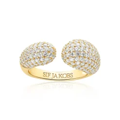 Sif Jakobs Jewellery Sif Jakobs Goccia ring SJ-R2481-CZ-YG| Forgyldte Sølvsmykker|Ringe
