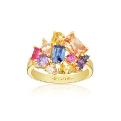 Sif Jakobs Jewellery Sif Jakobs Ivrea ring SJ-R12331-XCZ-YG| Ringe|Forgyldte Sølvsmykker