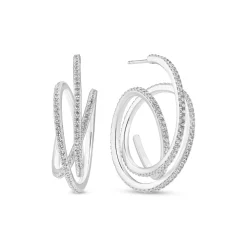 Sif Jakobs Jewellery Sif Jakobs Spirale Grande øreringe SJ-E2591-CZ| Sølvsmykker|Øreringe